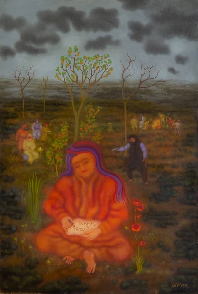Arik Brauer, Malala, 2018, Öl, © Arik Brauer, Wien/Sebastian Gansrigler