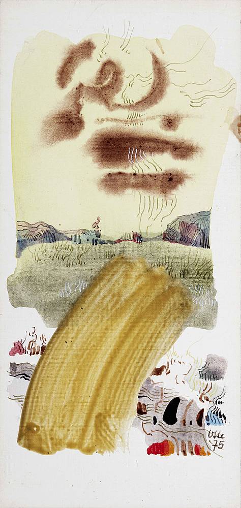 Werner Otte (1922–1996), Ohne Titel, 1975, Acryl auf Karton, Salzburg Museum, © Hanns und Werner Otte, Salzburg
