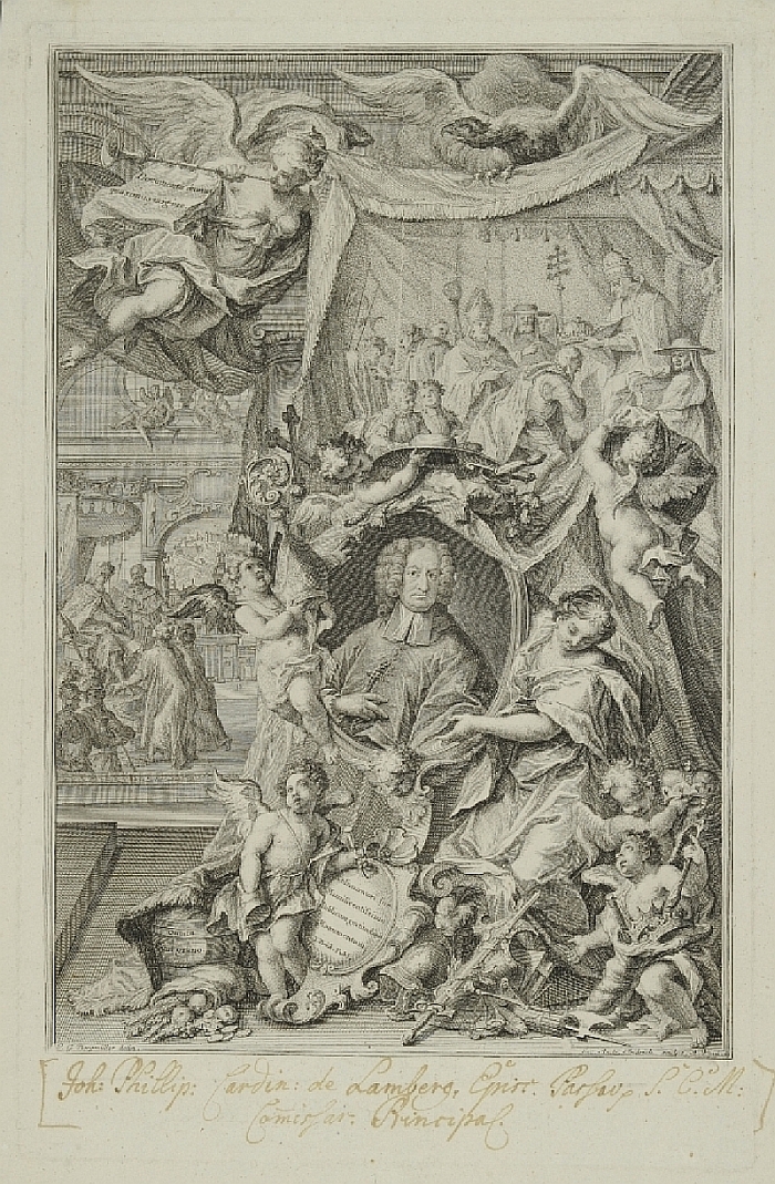 Erzbischof Leopold Anton Firmian, J.A. Fridrich nach J.G. Bergmüller, um 1730, Inv.-Nr. 2690-49