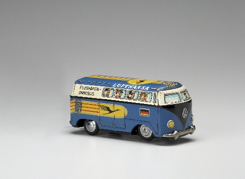 VW Bus, Hersteller: Masudaya, 1950–60, Metall, Kunststoff, Inv.-Nr. S 2868-2006