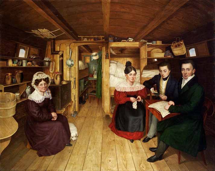 Die Familie Sattler auf ihrem Hausboot