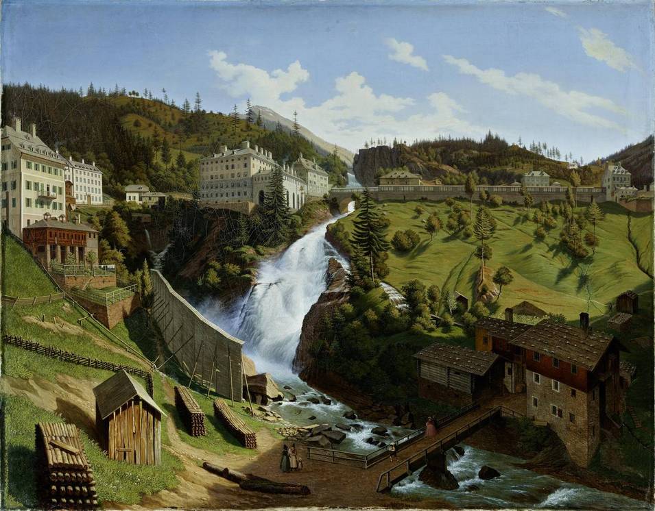Bad Gastein (Salzburg), Hubert Sattler (1817–1904), Um 1844, Öl auf Leinwand, Salzburg Museum, Inv.-Nr. 5662-49