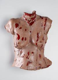 Torso, 1985–1990, Keramik, glasiert, Salzburg Museum, Schenkung Doina und Elia Husiatynski, Inv.-Nr. 2069-2010