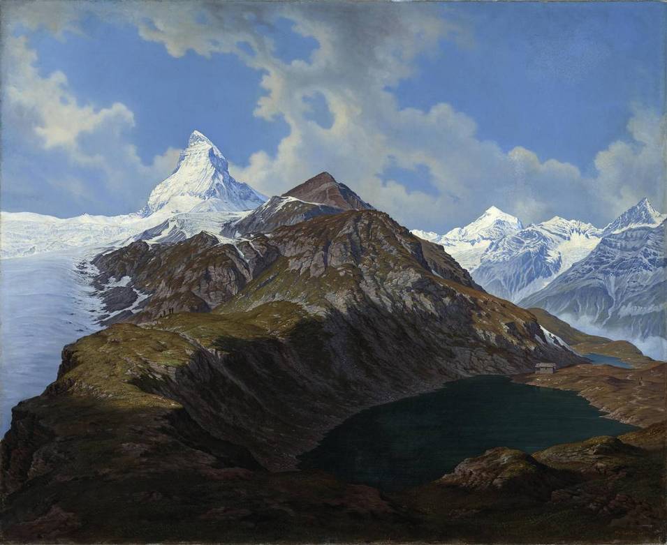 Matterhorn (Schweiz), Hubert Sattler (1817–1904), 1867, Öl auf Leinwand, Salzburg Museum, Inv.-Nr. 6079-49