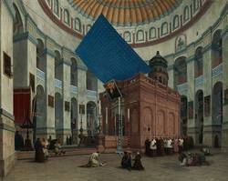 "Das Innere der heil. Grabeskirche in Jerusalem", 1843, Öl auf Leinwand, Salzburg Museum, Inv.-Nr. 9080-49